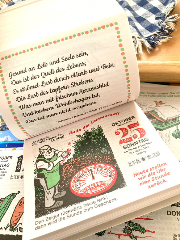【ドイツ 日めくりカレンダー2026】30枚 /お試し、少量欲しい方へ/ ペチュケおじさんのガーデニング 7枚目の画像
