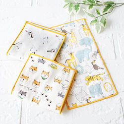 fuwara 6重ガーゼ　ダブルガーゼ　ハンカチ　タオル　シマエナガ fuwara 6重ガーゼダブルガーゼハンカチタオルシマエナガ