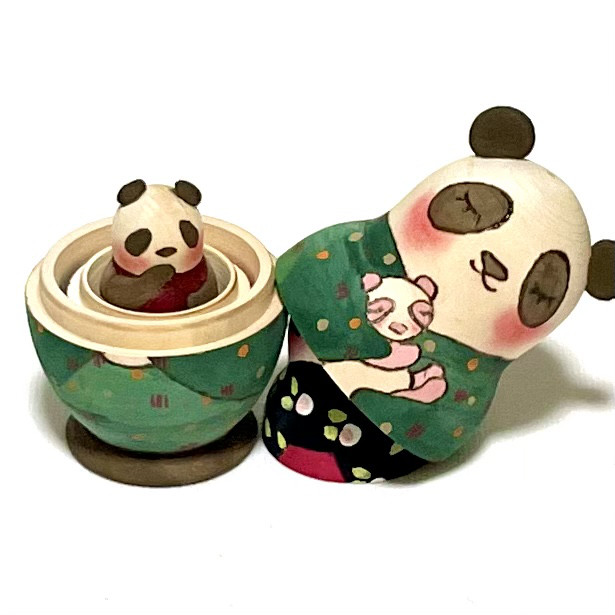 【パンダ】マトリョーシカ3個組