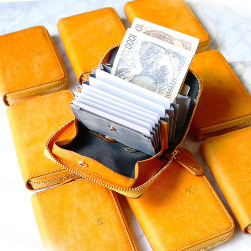 satto pro コンパクト財布　色:プエブロ ナポリ 12月予約【SATTO Pro】最上位モデル お札は折らず・膨れない新構造を