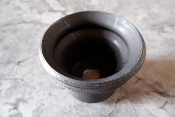 4.5号墨黒鉢310　塊根植物　多肉植物　アガベ　盆栽　植木鉢　作家鉢　鉢皿　沖縄 4枚目の画像