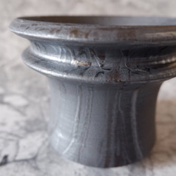 4.5号墨黒鉢310　塊根植物　多肉植物　アガベ　盆栽　植木鉢　作家鉢　鉢皿　沖縄 2枚目の画像