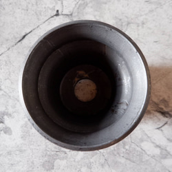 4.5号墨黒鉢310　塊根植物　多肉植物　アガベ　盆栽　植木鉢　作家鉢　鉢皿　沖縄 5枚目の画像