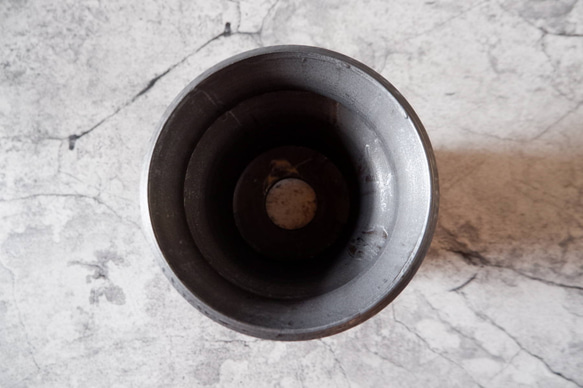 4.5号墨黒鉢310　塊根植物　多肉植物　アガベ　盆栽　植木鉢　作家鉢　鉢皿　沖縄 5枚目の画像