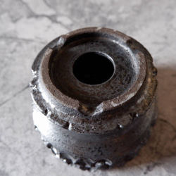 4.5号鉄砂黒鉢313　塊根植物　多肉植物　アガベ　盆栽　植木鉢　作家鉢　鉢皿　沖縄 6枚目の画像