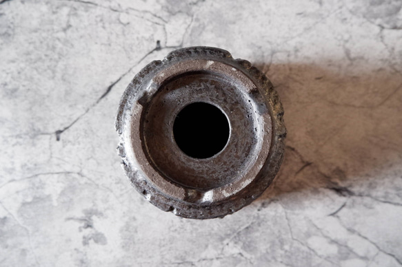 4.5号鉄砂黒鉢313　塊根植物　多肉植物　アガベ　盆栽　植木鉢　作家鉢　鉢皿　沖縄 7枚目の画像