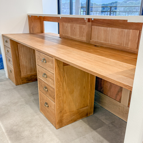 クリニック医院向け受付カウンター 自動釣銭機据え置き オーダーメイド