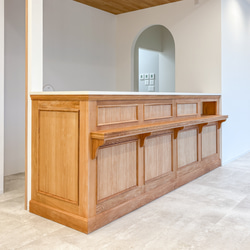 クリニック医院向け受付カウンター 自動釣銭機据え置き オーダーメイド