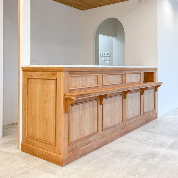 木製レジカウンター オーダーメイド品 木製レジカウンター オーダーメイド品