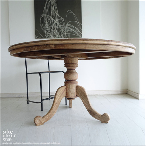 ヴィンテージ丸テーブルwalz120 円形テーブル ダイニングテーブル 什器