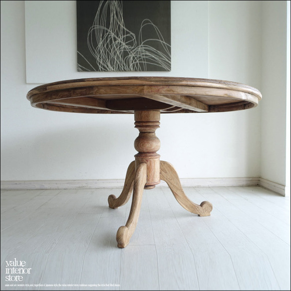 ヴィンテージ丸テーブルwalz120 円形テーブル ダイニングテーブル 什器