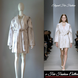 夢のあるお洒落が楽しめます☆グレーミンクファーマフラー 毛皮