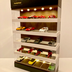 イニシャルD.1/43仕様/86のライト＆フォグ点灯・ディスプレーBOX / LED