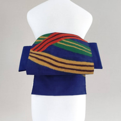 セール＊可憐な華紋 振袖用祝い帯 作り帯付け帯 胴巻き〜90cm シルク