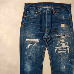 sears ビンテージ デニム カバーオール パッチワークリペア パッチワークリペア ビンテージ sears デニム カバーオール ジャケット