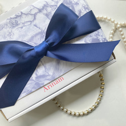 Ice blue snow man【パール/パヴェボール/ストーン/ブルー/春/冬/青/プレゼント/プチギフト】 5枚目の画像