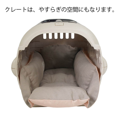 Helen's Via マルチフィット クレートクッション S 犬用ベッド 洗える