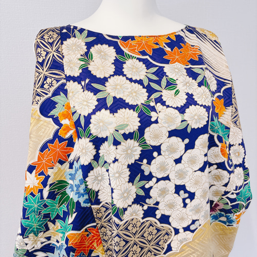 着物リメイク♥️正絹♥️世界に2つだけの～素敵なぁ～ワンピース&ストール♪ 2023年8月 – 季縁-KIEN- 着物リメイク/着物アップサイクル/着物ドレス