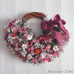 3個セット ポポラスユーカリのミルフィーユリース リース flower32n