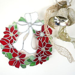 ✴︎:.｡光の魔法を纏うステンドグラスのクリスマスリース