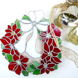 ✴︎:.｡グリーン×ホワイトの八角形の鏡♪（Size20/Max21） ステンド