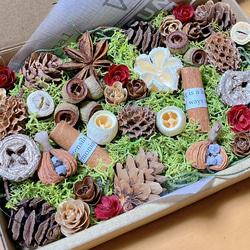 【Rink handmade♔♥︎様おまとめ】ドライフラワー 箱いっぱい 千日紅 ドライフラワー 花材 ハンドメイド ドライフラワー