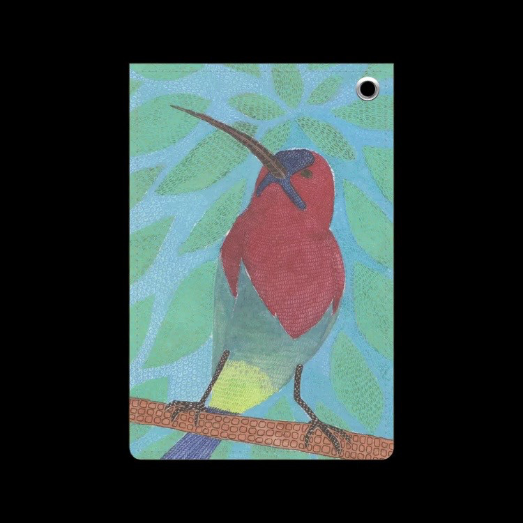 太陽のリズムに誘われて｜キゴシタイヨウチョウ・ピカローザのパスケース