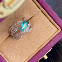 ハーフエタニティ」天然ダイヤモンド リング 7石 GIA鑑定書付き 計2.13