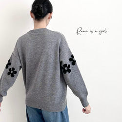 【カシミヤ100％★大人かわいい】中厚・程よい厚さ│カジュアル│通勤・通学│T-231 4枚目の画像