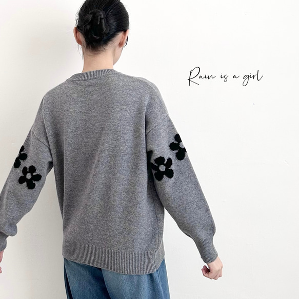 【カシミヤ100％★大人かわいい】中厚・程よい厚さ│カジュアル│通勤・通学│T-231 4枚目の画像