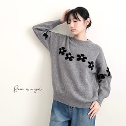 【カシミヤ100％★大人かわいい】中厚・程よい厚さ│カジュアル│通勤・通学│T-231 2枚目の画像