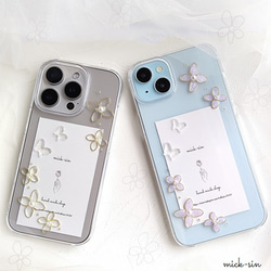 選べる5カラーお花のケース/iPhone/ Android スマホケース iphone17