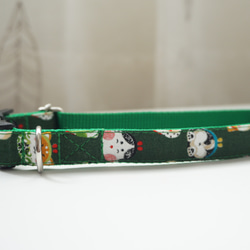 柴犬のがま口（全２色）＊犬用首輪（１５／２０ｍｍ幅）　オーダーメイド　子犬　小型犬　中型犬　しばいぬ　和柄　和風 6枚目の画像