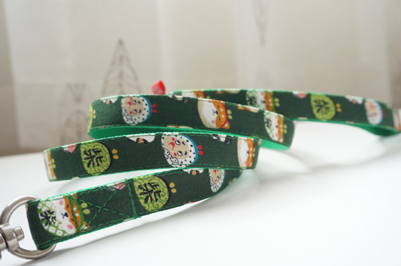 柴犬のがま口（全２色）＊犬用リード（１５／２０ｍｍ幅）　オーダーメイド　子犬　小型犬　中型犬　しばいぬ　和風　和柄 7枚目の画像