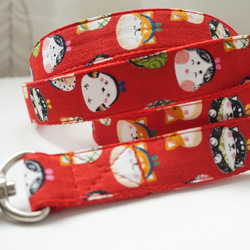 柴犬のがま口（全２色）＊犬用リード（１５／２０ｍｍ幅）　オーダーメイド　子犬　小型犬　中型犬　しばいぬ　和風　和柄 3枚目の画像