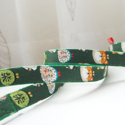 柴犬のがま口（全２色）＊犬用リード（１５／２０ｍｍ幅）　オーダーメイド　子犬　小型犬　中型犬　しばいぬ　和風　和柄 8枚目の画像