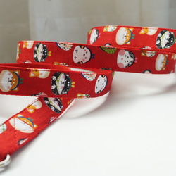 柴犬のがま口（全２色）＊犬用リード（１５／２０ｍｍ幅）　オーダーメイド　子犬　小型犬　中型犬　しばいぬ　和風　和柄 4枚目の画像