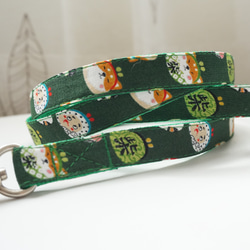 柴犬のがま口（全２色）＊犬用リード（１５／２０ｍｍ幅）　オーダーメイド　子犬　小型犬　中型犬　しばいぬ　和風　和柄 6枚目の画像