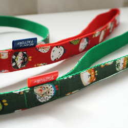 柴犬のがま口（全２色）＊犬用リード（１５／２０ｍｍ幅）　オーダーメイド　子犬　小型犬　中型犬　しばいぬ　和風　和柄 9枚目の画像