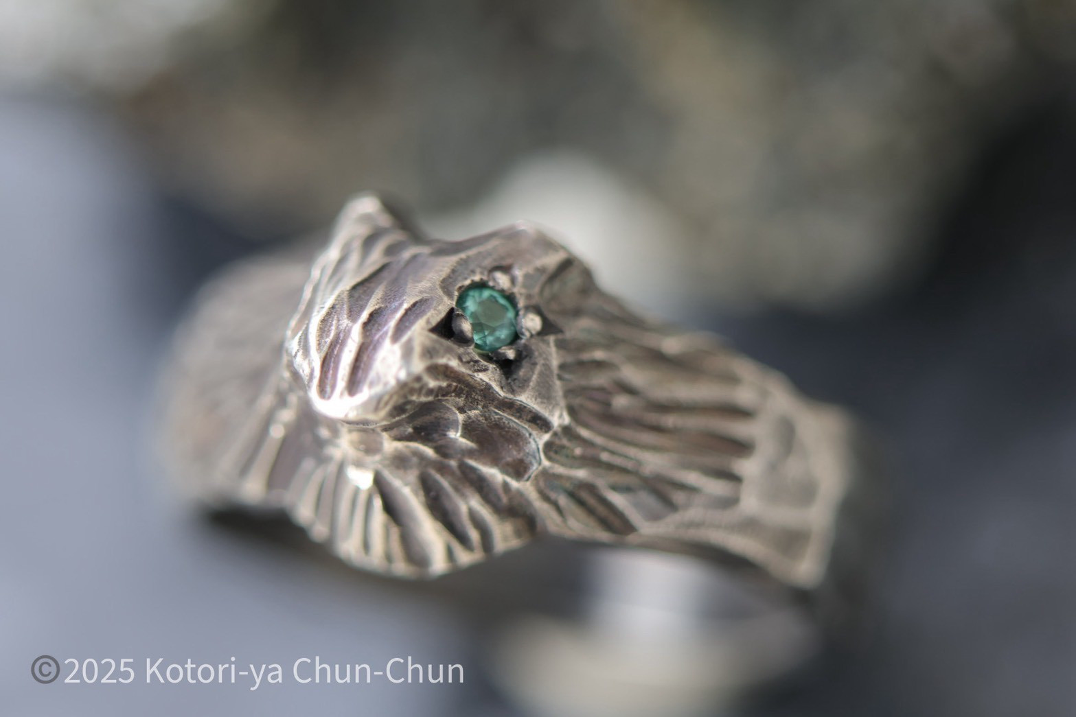 【精霊シリーズ】ラグーントルマリン・精霊リング【風の精霊「ラグゥ」】