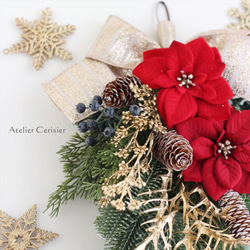 ・☆【クリスマス】ノエル・ルミエール スワッグ＜アーティフィシャルフラワー＞ 2枚目の画像