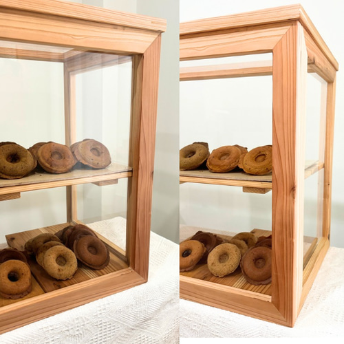 折りたためる！無垢アクリルショーケース・マルシェ/ポップアップに