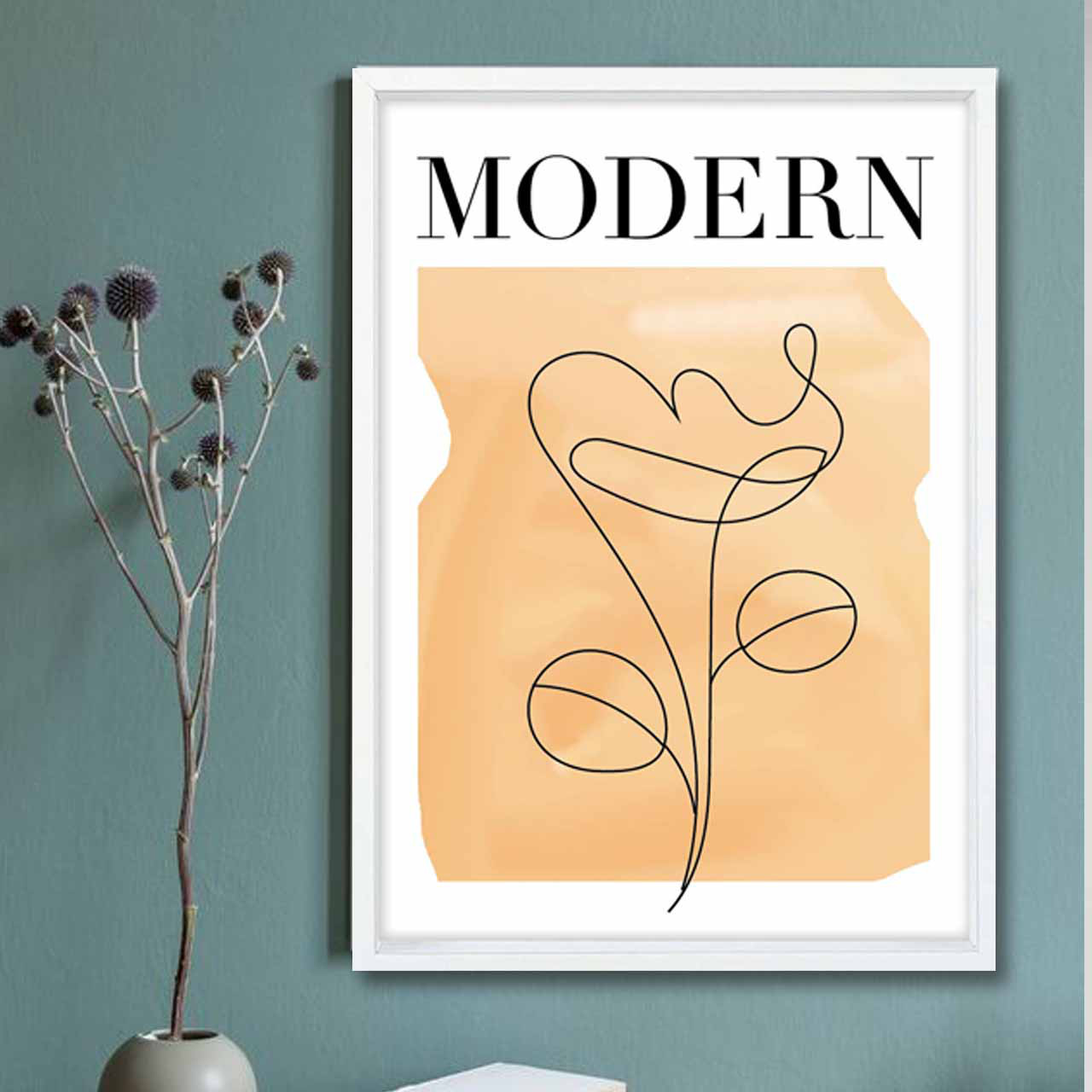 フラワーなライン　花　送料無料　お気に入り9600件突破　ポスター　アートポスター　アート/sei検索新着　1757