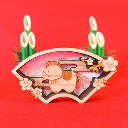 2026 お正月飾り 午年 ヒノキ 干支飾り《受注生産品》【送料込】 2枚目の画像