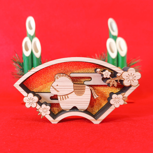 2026 お正月飾り 午年 ヒノキ 干支飾り《受注生産品》【送料込