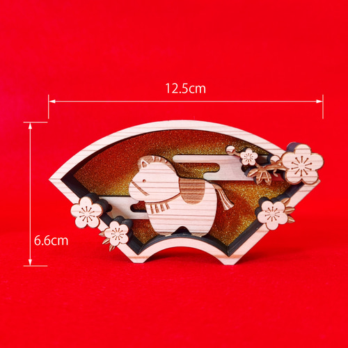 2026 お正月飾り 午年 ヒノキ 干支飾り《受注生産品》【送料込