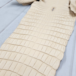 ワ二革　クロコ　植物タンニン鞣し　ナチュラル（タラ）　No.C009069 16枚目の画像