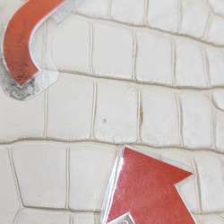 ワ二革　クロコ　植物タンニン鞣し　ナチュラル（タラ）　No.C009069 14枚目の画像