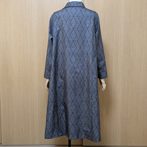 SOLD 着物リメイク ワンピース 大島紬 L〜LL ワンピース さらあお 通販