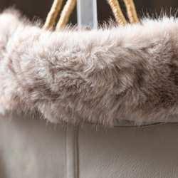 受作｜リバーシブル レザー&ファー ジャケット レディース 2WAYショート 防寒 大人カジュアル  冬 アウター 18枚目の画像